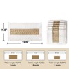 Aoibox Boho Placemats Set of 6, Macrame Table Decor Farmhouse Style in Natural Cotton Burlap,for Kitchen and Dining Table Centerpiece Home Decorations - 2 of 4