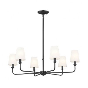 Kichler Lighting Pallas 6 - Light Chandelier in  Black - 1 of 4