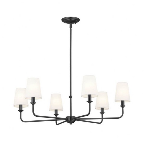 Kichler Lighting Pallas 6 - Light Chandelier in  Black - image 1 of 4