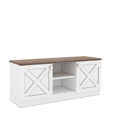 NicBex TV Stands for 50 inch TV, Entertainment Center with 2 Open Shelves and 2 Closed Cabinets,TV Console for Bedroom, Living Room, Home