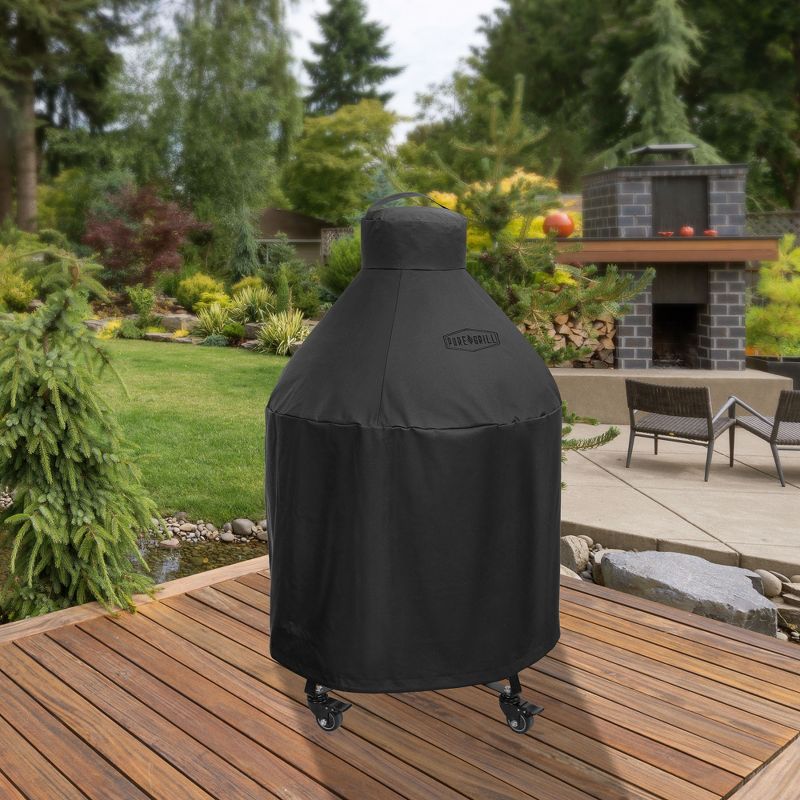 Pure Grill 22-Inch Ceramic Grill Cover for All Large Kamado Charcoal BBQ Grill Brands, Universal Fit Cover - 31" Dia x 40" H, 5 of 8