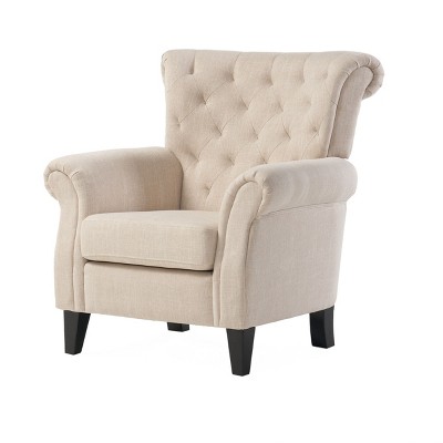 NicBex Tuft Accent Chair,Upholstered Living Room Chairs with High Backrest and Wooden Legs,Modern Arm Chair,Accent Chairs for Living Room