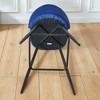 Velvet Barstool with Ergonomic Backrest, Metal Frame and Footrest, Set of 2 for Living Room - 3 of 4