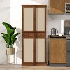 TIRAMISUBEST 4 Door Cabinet with 1 Drawer, with 4 Adjustable Inner Shelves, Storage Cabinet - 2 of 4