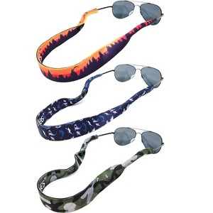 Wrapables Adjustable Eyewear Retainer, Sunglass Strap with Neoprene Floating Material for Sports and Outdoors (Set of 3), Outdoors - 1 of 4