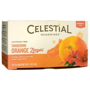 Celestial Seasonings Tangerine Orange Zinger Herbal Tea - Caffeine Free. - 1 of 3
