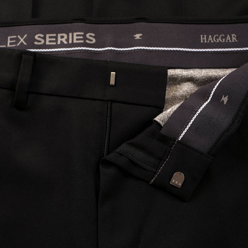 Haggar H26 Men's Flex Series Ultra Slim Suit Pants - Black, 4 of 5