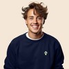 Dalix Mushroom (Glow in the Dark) Embroidered Fleece Sweatshirt Pullover Mens - 3 of 4