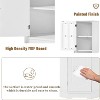Tall Bathroom Corner Storage Cabinet,Free Standing Corner Storage Cabinet with Adjustable Shelves and Doors,Open Storage for Bathroom Kitchen - 3 of 4
