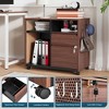 Mlezan 2-Drawer File Cabinet: Mobile on Wheels, Metal Storage with Shelf. Ideal for Printer, Letter, or A4 Files in Home or Office. - 2 of 4
