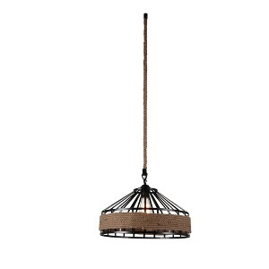 CWI Lighting Padma 1 Light Down Pendant With Black Finish - 1 of 1