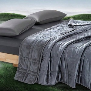 King Size 20lbs Weighted Blanket, 88''x104'', Reversible with Warm Plush Cool Tencel, Carry Bag Included - 1 of 4