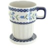 Blue Rose Polish Pottery K131 Manufaktura Large Mug with Lid - 2 of 3