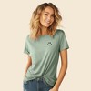 Dalix Smile Face Embroidered Soft Cotton Short Sleeve T Shirt Womens - 3 of 4