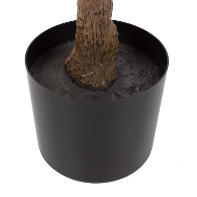 Lush Green 54" Faux Rubber Floor Plant in Durable Pot