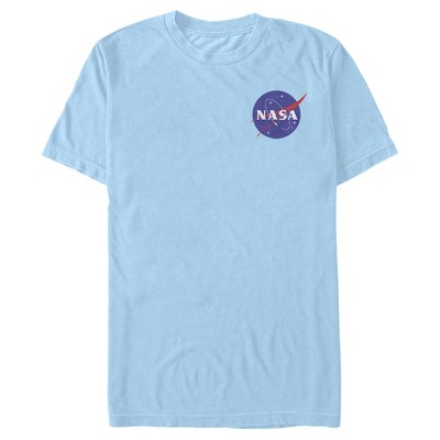Men's Nasa Circle Logo T-shirt - Light Blue - X Large : Target