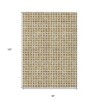 Gold And Beige Geometric Washable Indoor Outdoor Area Rug - 3 of 4
