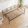 Twin Daybed, Metal Sofa Bed Frame with Steel Slat Support for Living Room, Bedroom and Guest Room - 3 of 4