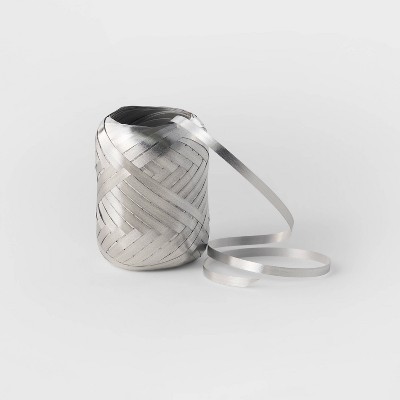 3/16" Curl Ribbon Silver 70ft - Wondershop™