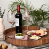 Twine Lazy Susan 20 inch Wooden Serving Board, Countertop Lazy Susan for Kitchen Decor, Turntables for Kitchen Countertop Decor Acacia Tray Set of 1 - 3 of 4