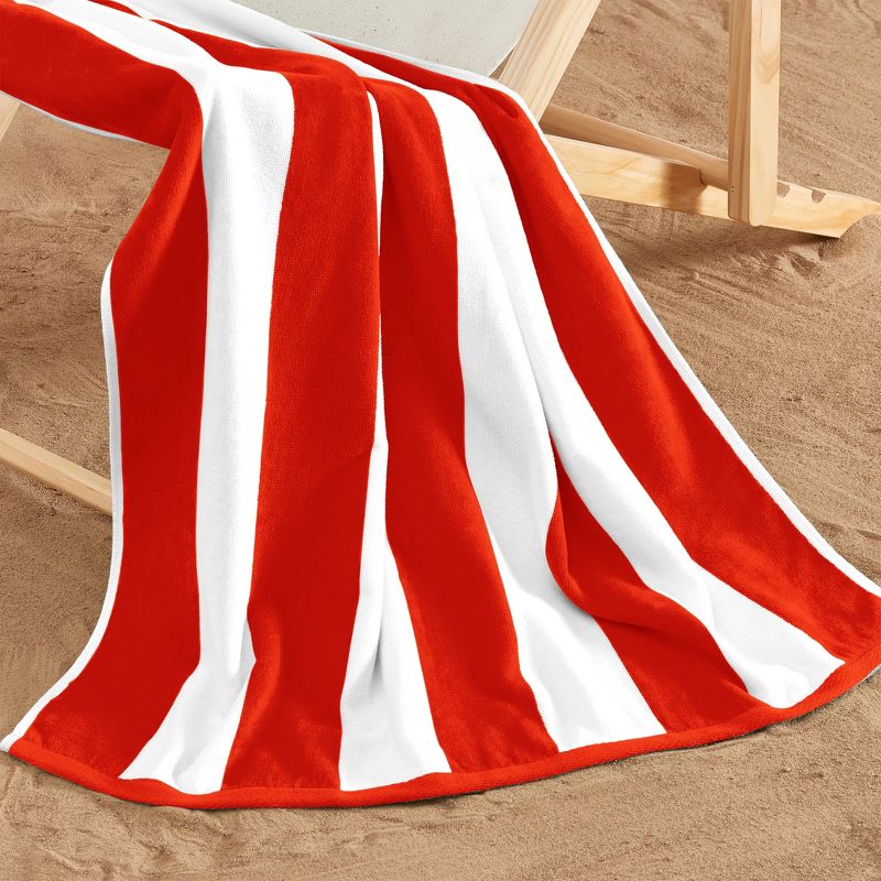 100% Cotton Cabana 4 Pack Beach Towels - Great Bay Home, 4 of 7