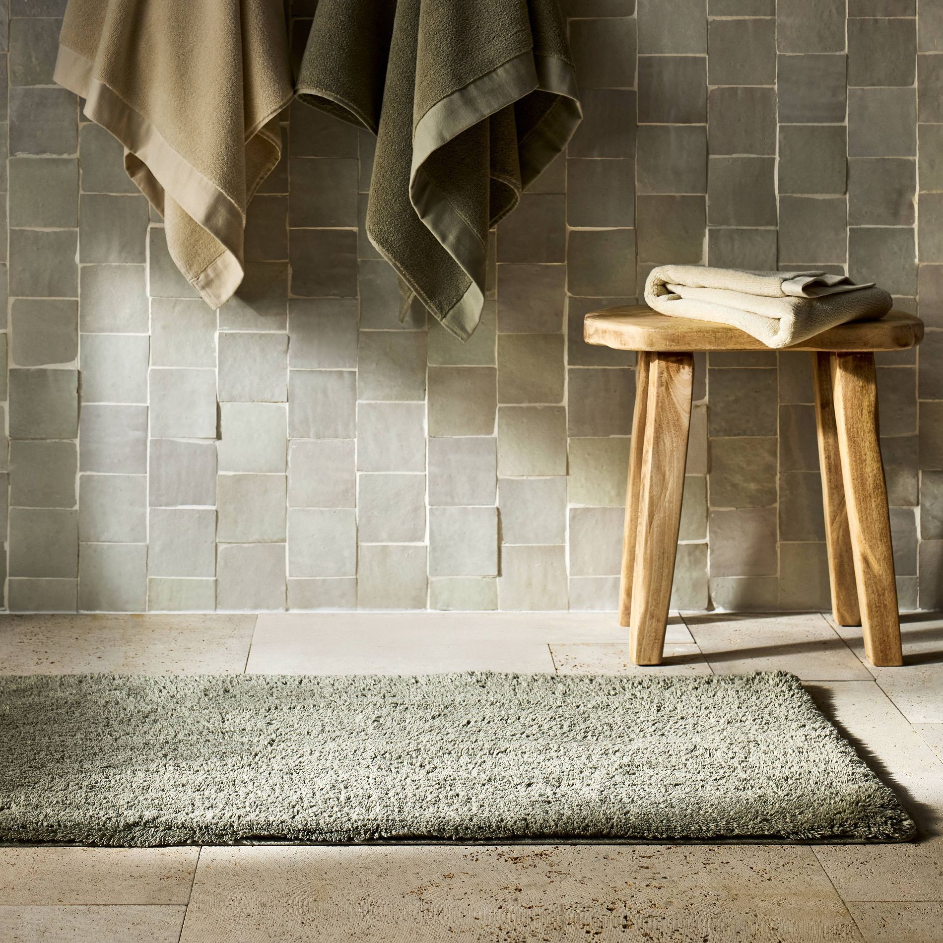 24"x40" Modal Plush Bath Rug Light Green - Casaluna™