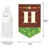 Big Dot of Happiness Tiki Luau - Birthday Party Bunting Banner - Tropical Hawaiian Summer Party Decorations - Happy Birthday - 3 of 4