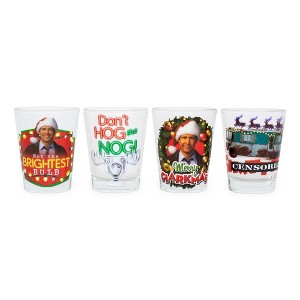 National Lampoons Christmas Vacation 4 Piece Mini Glass Set - 1 of 4