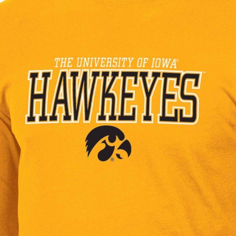 NCAA Iowa Hawkeyes Men&#39;s Long Sleeve T-Shirt, 3 of 4