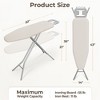 Yaheetech Foldable Height-adjustable Iron Table with  4-layer Pad for Laundry - 3 of 4