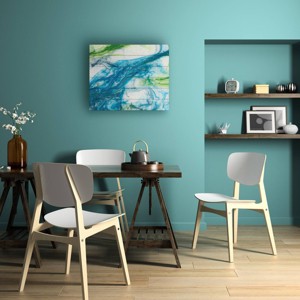 Trademark Fine Art Sharon Chandler Tidal Sweep Iii Wood Slat Art - 1 of 4