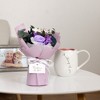 Pavilion Gift Company - Thinking Of You - Purple Preserved Floral Bouquet - Artificial Stems - 3 of 4