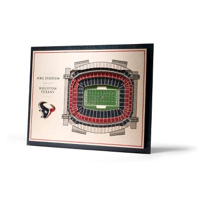 NFL Houston Texans 5-Layer Stadiumviews 3D Wall Art