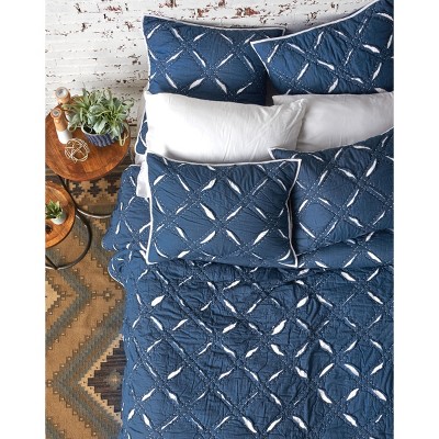 Full White Cotton Reversible Quilt with Quilted Stitching