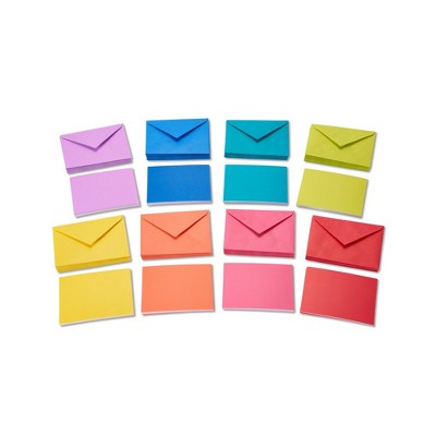 200ct Rainbow Blank Note Cards And Envelopes