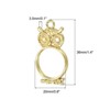 Unique Bargains DIY Crafts Earrings Necklace Bracelet Making Alloy Open Back Owl Bezel Pendants 10 Pcs - 2 of 4