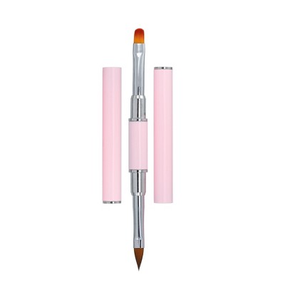 Unique Bargains Home DIY Nail Art Liner Brush Pink 1 Pc Pink