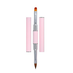 Unique Bargains Home DIY Nail Art Liner Brush Pink 1 Pc Pink - 1 of 4