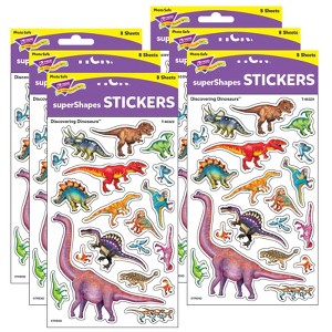 TREND Discovering Dinosaurs® superShapes Stickers-Large, 152 Per Pack, 6 Packs - 1 of 4