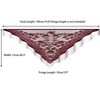 INSPIRE CHIC Women's Lace Mesh Fringe Triangle Shawls Scarves 1Pc - 3 of 4