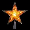 Northlight 9" Pre-Lit Gold and Amber Crystal 5 Point Star Christmas Tree Topper - Clear Lights - 2 of 3