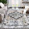 Washable Boho Area Rugs for Living Room Bedroom Vintage Persian Medallion Rug Non Slip Low Pile Carpet - 3 of 4