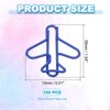 Unique Bargains Home Office Supplies Metal Plane Shape Cute Funny Decorative Paper Clip 100 Pcs - 2 of 4