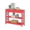 Vtec Trading Coral Red Engineered Wood Console Table - 2 of 3