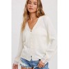 Women's LACE TRIM BUTTON UP PULLOVER - BluIvy - 3 of 4