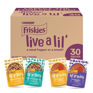 Friskies Live a Lil with Chicken, Turkey and Fish Wet Cat Food Variety Pack - 30ct/3.7lbs - 1 of 4