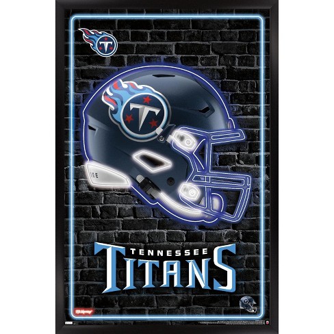Trends International Nfl Tennessee Titans - Neon Helmet 23 Framed Wall  Poster Prints : Target