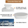 Artloge Outdoor Accent Table Lightweight Concrete Sofa Side End Table for Balcony Patio - 3 of 4