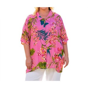 Women's Short Sleeve Ibiza Shirt - Plus - On The Plus Side - 1 of 4