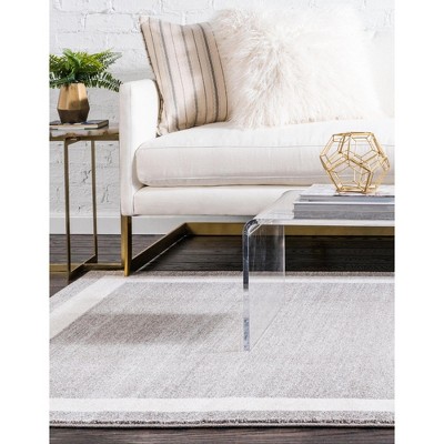 Del Mar Tufted Gray and Ivory Synthetic Indoor Area Rug, 3' 3" x 5' 3"